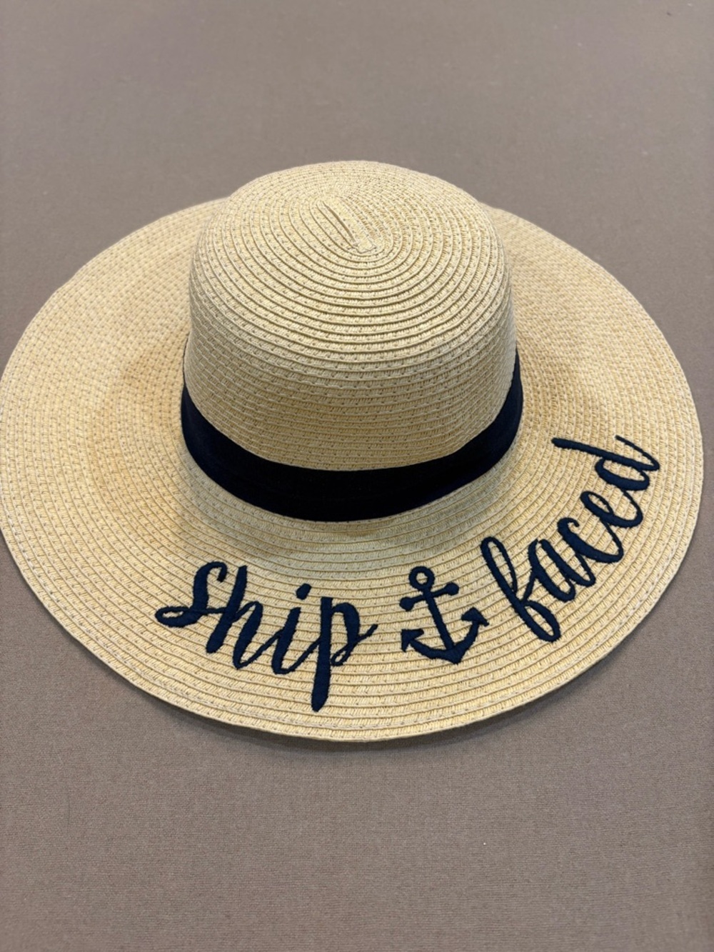 CC Ship Faced Straw Sun Hat